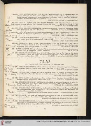 Glas (Nr. 831-862)