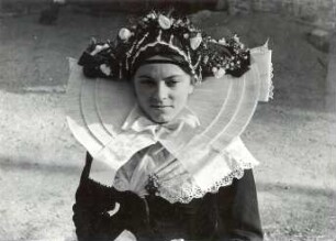 Braut aus Kunersdorf : Kleidung - niedersorbische Tracht. Ort: Kósobuz / Kunersdorf. Braut.