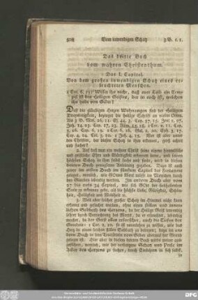 Das I. Capitel. Von dem großen inwendigen Schatz eines erleuchteten Menschen.