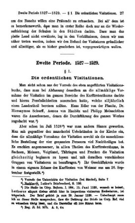 Zweite Periode. 1527 - 1529.