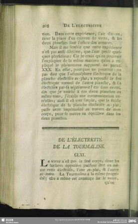 De L'Electricite De La Tourmaline