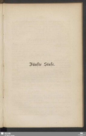 Fünfte Stufe