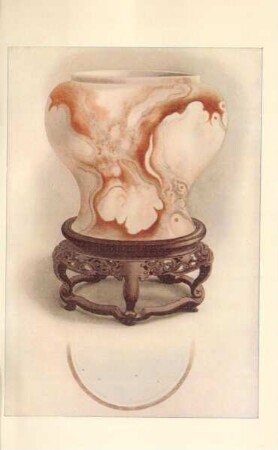 Vase of Yung-Ching, tiger-skin porcelain