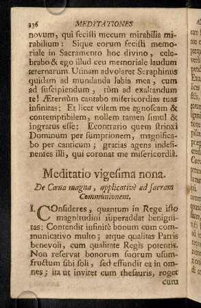 136-140, Meditatio vigesima nona