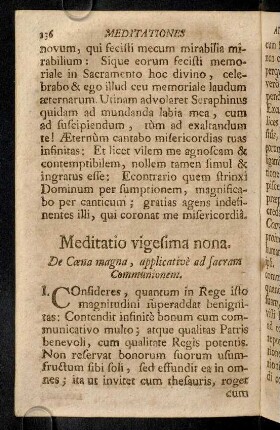 136-140, Meditatio vigesima nona
