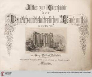 Atlas: Atlas zur Geschichte der deutsch-mittelalterlichen Baukunst
