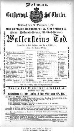 Wallensteins Tod