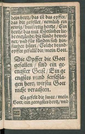 Die Opffer die Gott gefallen ...