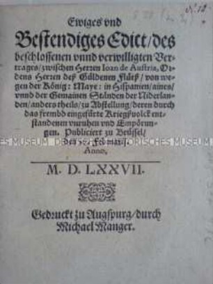 Ewiges Edikt vom 17. Februar 1577