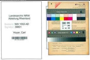 Entnazifizierung Carl Hoyer, geb. 28.02.1901 (Stadtinspektor)
