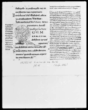 Psalmenkommentar — Initiale Q, Folio 46recto
