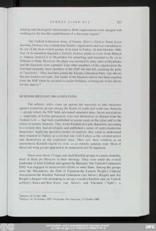 Kurdish Militant Organizations