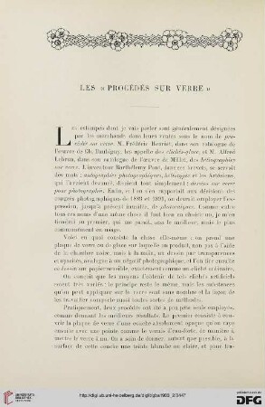 3. Pér. 30.1903: Les "Procédés sur verre"