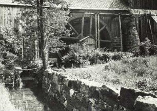 Rosenthal-Bielagrund, Wurmsmühle : Rosenthal-Bielagrund. Wurmsmühle. Teilansicht über den Mühlgraben zum Mühlrad
