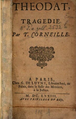 Theodat : tragédie