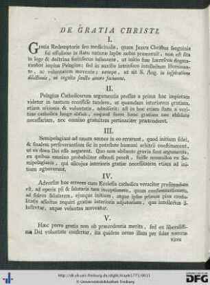 De Gratia Christi.