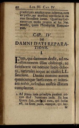 Cap. IV. De Damni Dati Reparatione. - Cap. VIII. De Poenis.