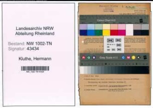 Entnazifizierung Hermann Kluthe , geb. 03.06.1893 (Spediteur)