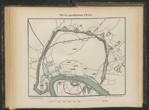 Plan des agrandissements d'Anvers.