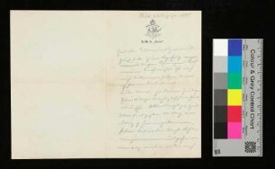 Brief von Poock an die geliebten Eltern und Geschwister