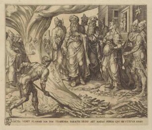 Tamar wird zur Hinrichtung geführt und zeigt Judas' Pfand, Blatt 3 aus der Folge "Die Geschichte von Juda und Tamar"
