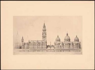 Schlosserweiterung und Dom, Berlin: Gesamtansicht von Osten