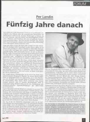 Fünfzig Jahre danach