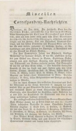 188-218 Miscellen und Correspondenz-Nachrichten