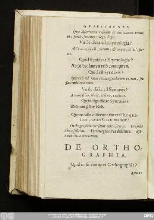 De Orthographia.