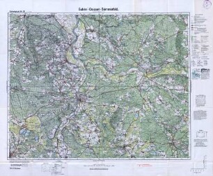 Reichskarte: Einheitsblatt 78 (1cm-Karte) Guben-Crossen-Sommerfeld
