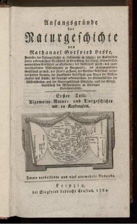 1: Anfangsgründe der Naturgeschichte. 1