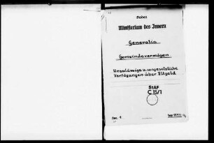 Unzulässige und ungesetzliche Verfügungen über Altgeld