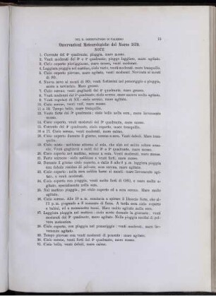 Osservazioni Meteorologiche del Marzo 1879.