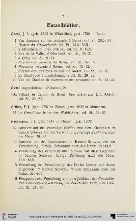 Einzelblätter (Nr. 1-271)