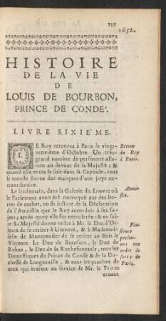 Livre Sixiéme.