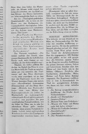SEXUELLE AUFKLÄRUNG.