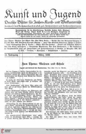 Heft 3 (März 1930)