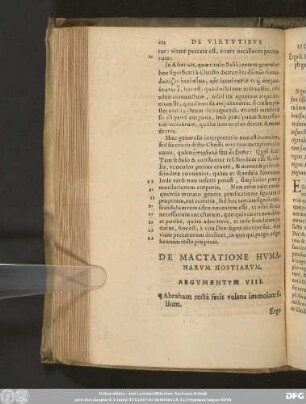 De Mactatione Humanarum Hostiarum.