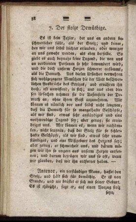 7. Der stolze Demüthige – 9. Der Blumengeck