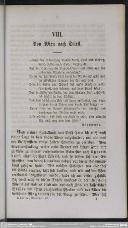 VIII. Von Wien nach Triest