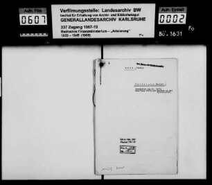 Süss, Philipp Israel in Karlsruhe-Durlach Lagerbuch-Nr. 5827 a Karlsruhe-Durlach
