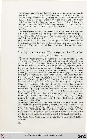 Anlässlich einer neuen Verdeutschung der Odyssee
