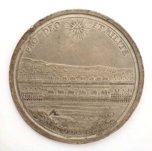 Medaille auf die Parade des Soldatenkönigs anläßlich des Einzugs des neuvermählten kronprinzlichen Paares
