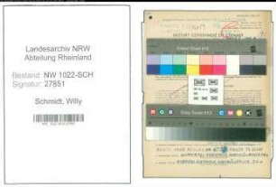 Entnazifizierung Willy Schmidt , geb. 02.03.1903 (Werkmeister)
