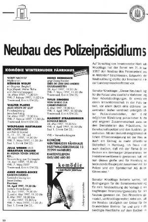 Neubau des Polizeipräsidiums in Alsterdorf