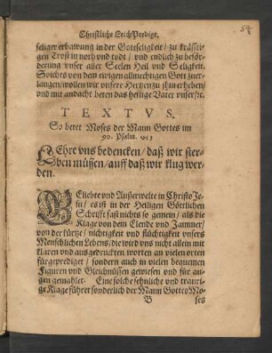 Geliebte und Auserwelte in Christo Jesu/[...]