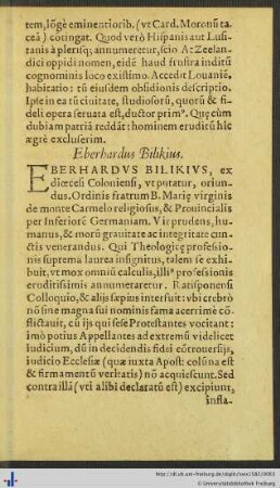 Eberhardus Bilikius
