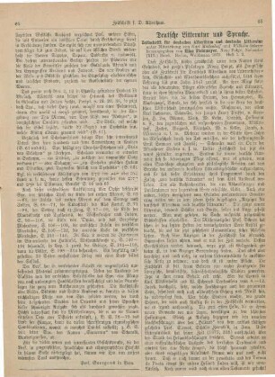 66-67 Deutsche Litteratur und Sprache