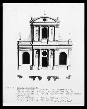Paris, Saint Sulpice, Portal des nördlichen Querschiffes