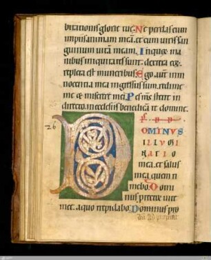 Rankeninitiale "D" (Ps. 26)